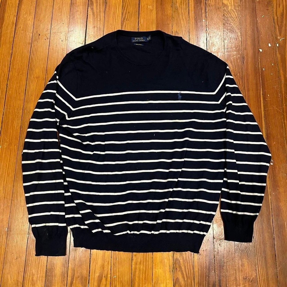 Polo Ralph Lauren striped crewneck sweater Size XL